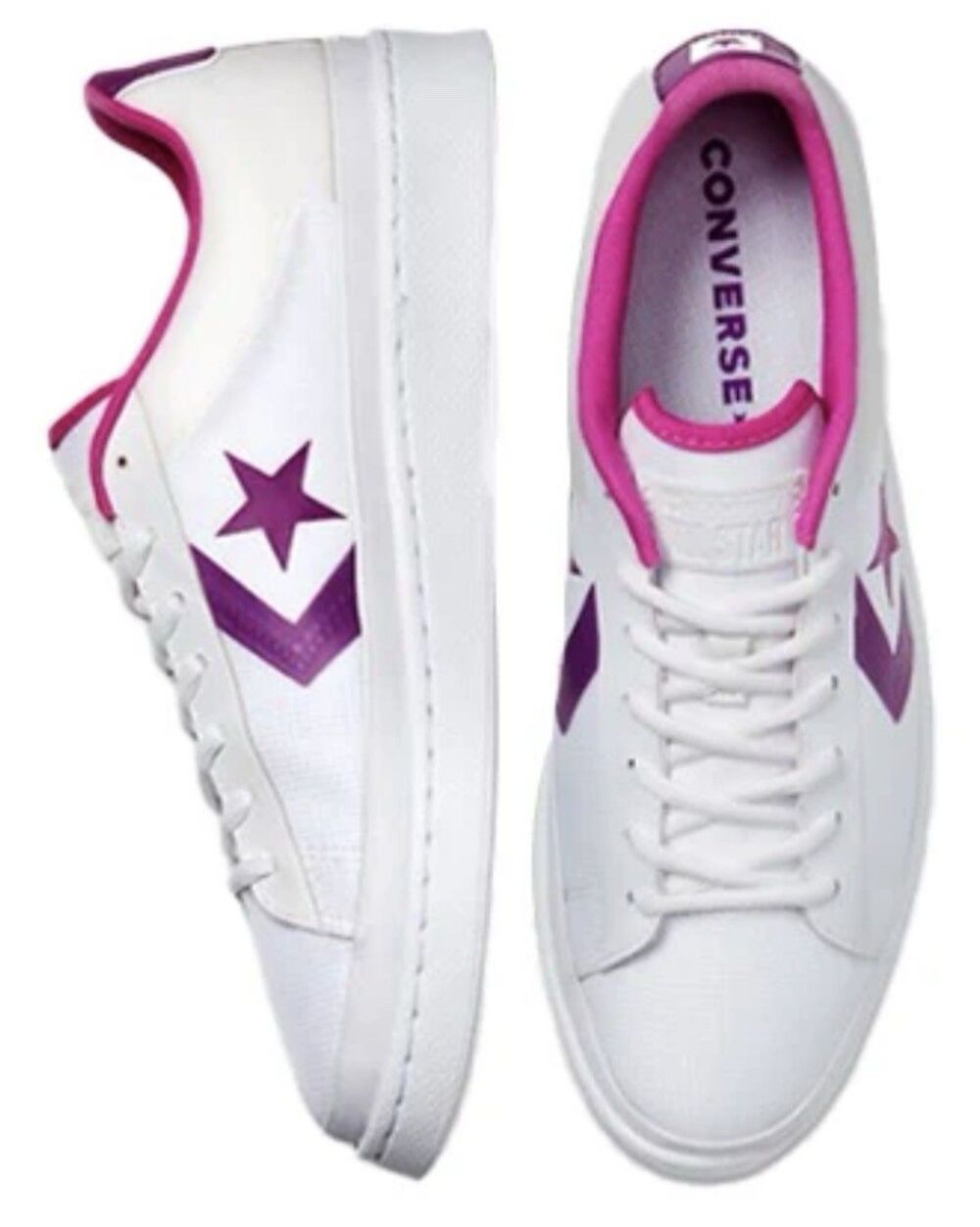 EUC Converse AllStar Pro Leather Low Top Ox Miami Vibez-Nightfall Violet M6 W7.5
